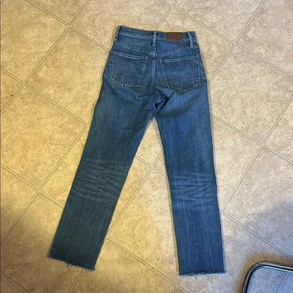 Madewell Women's Straight Leg Blue Jeans - Picture 4 of 4